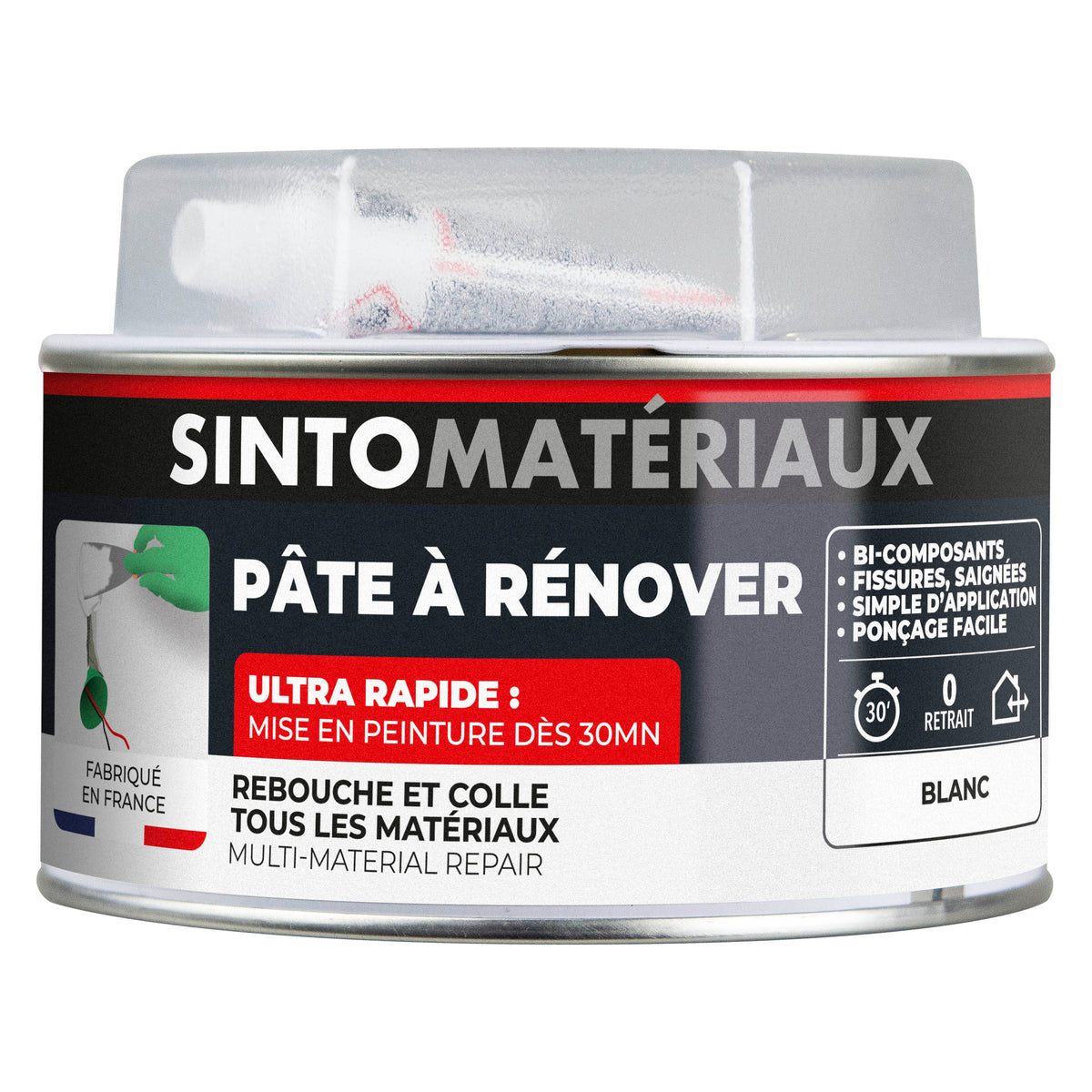 SINTO - Pâte à rénover 408g Blanc