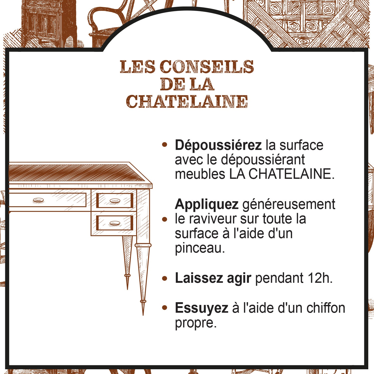 LA CHATELAINE - Le raviveur miracle 250ml - bois cirés ou vernis 250ml