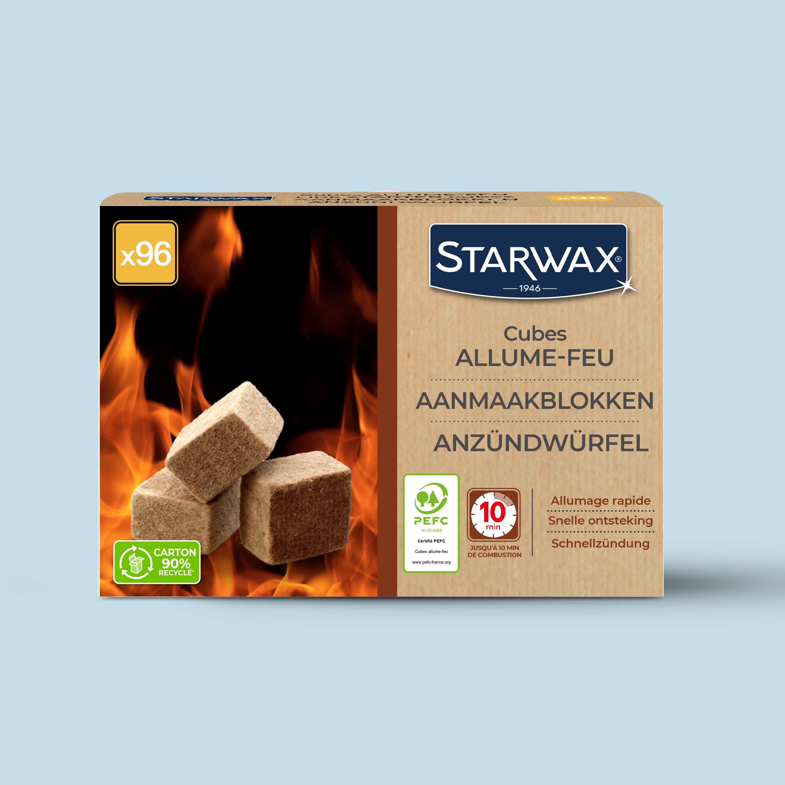 STARWAX - Cubes allume feu PEFC X32