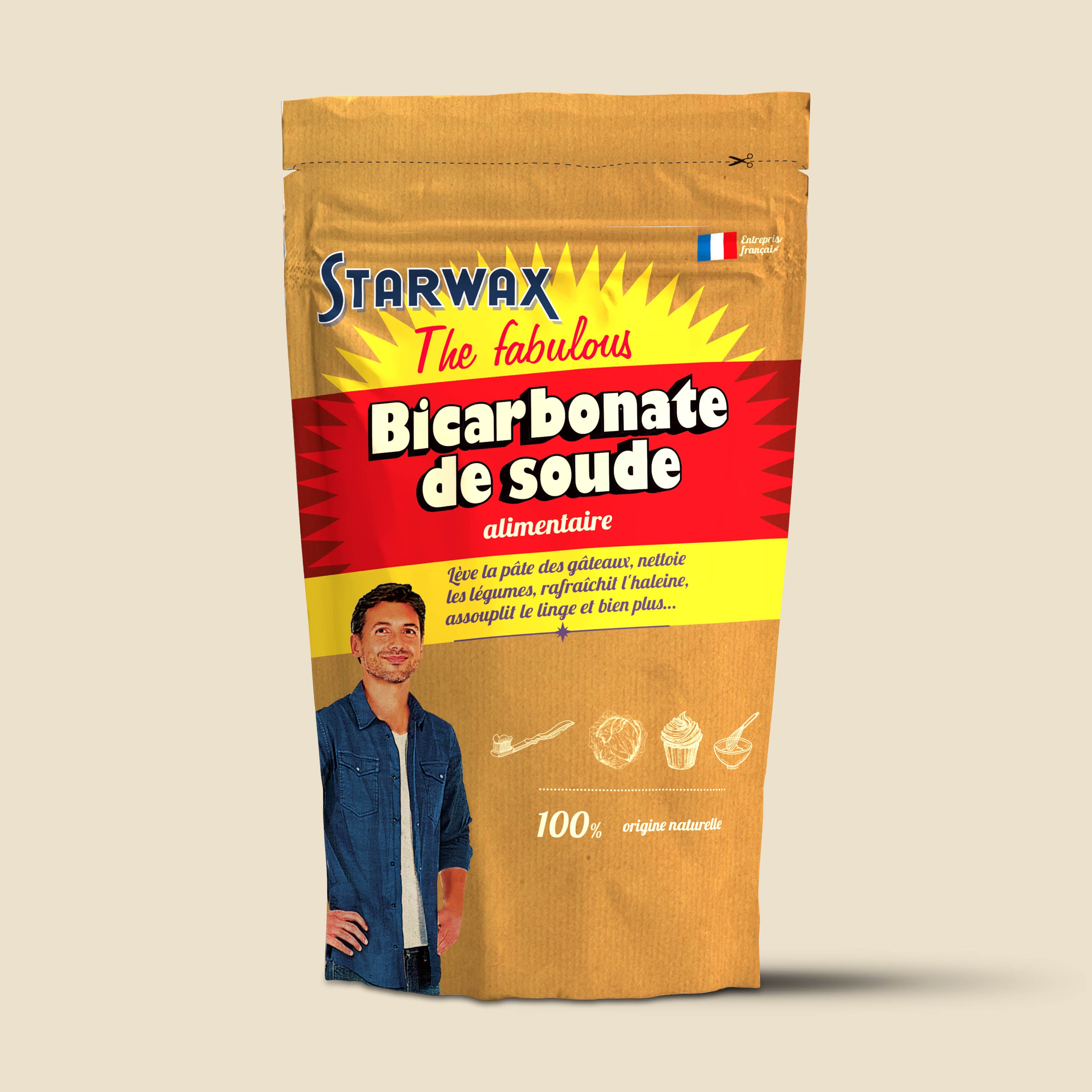 STARWAX FABULOUS - Bicarbonate de soude alimentaire 1kg