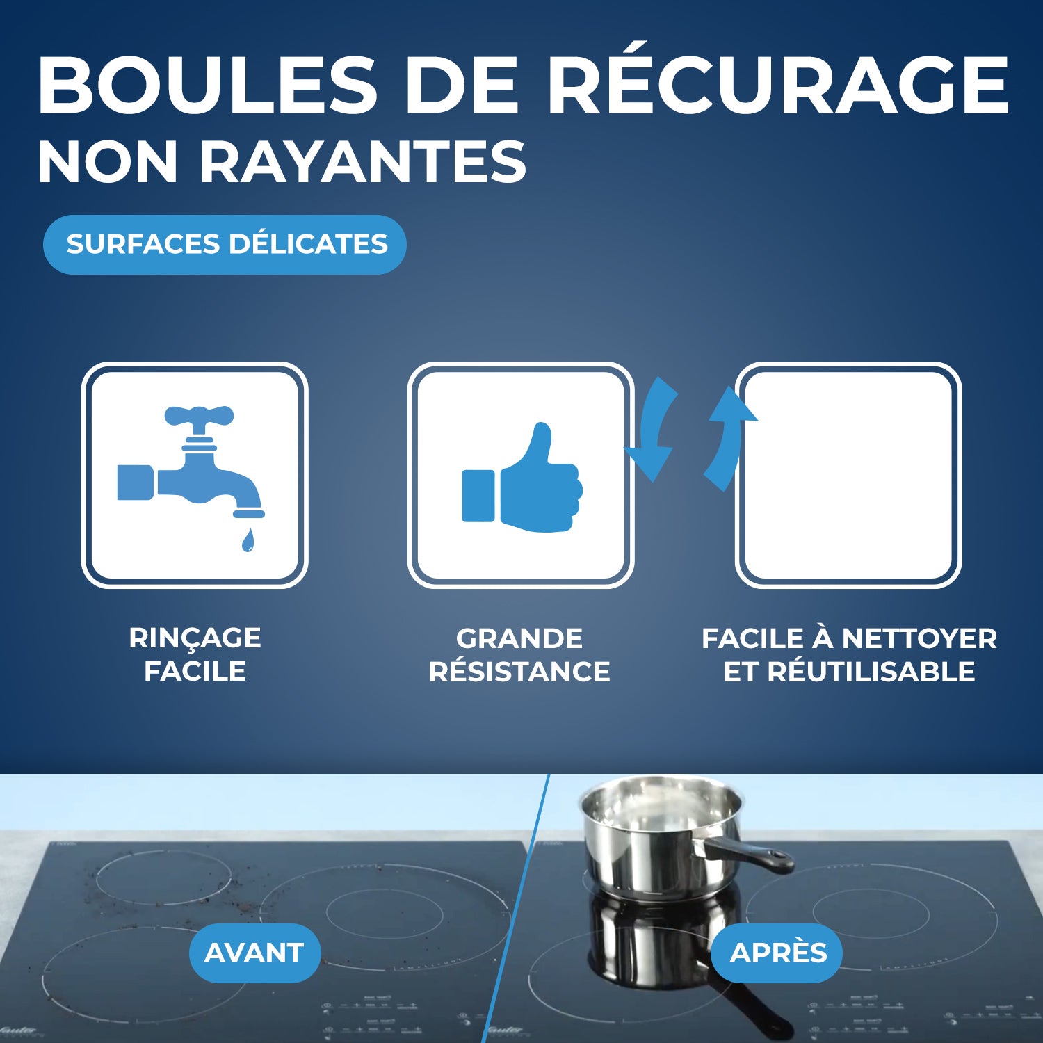 STARWAX - Boules récurantes non rayantes X2