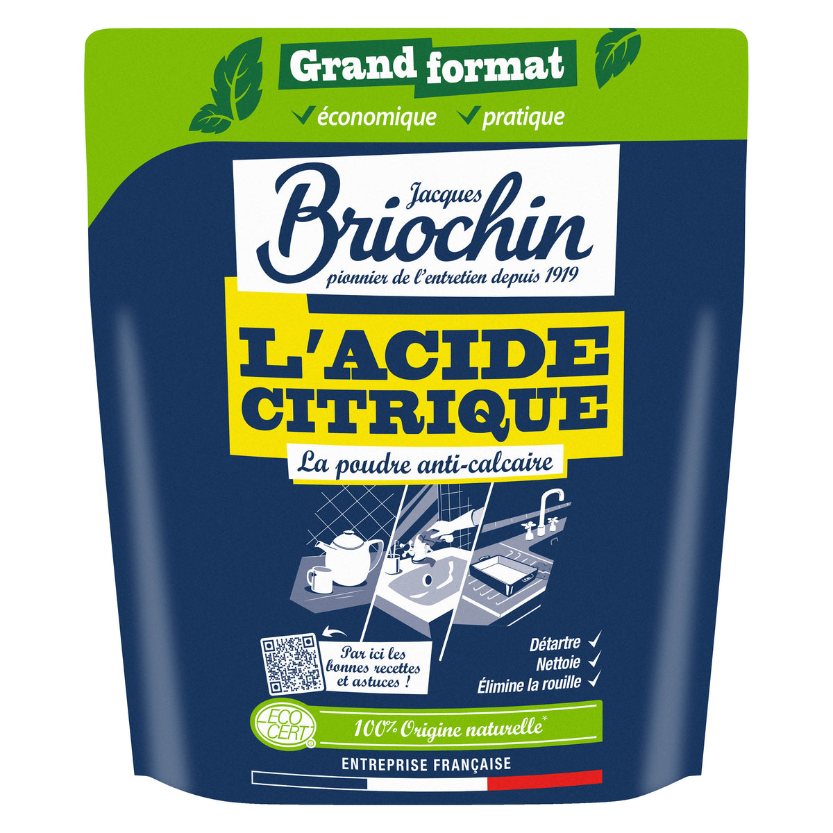 Lot de 6 Acide Citrique 900g
