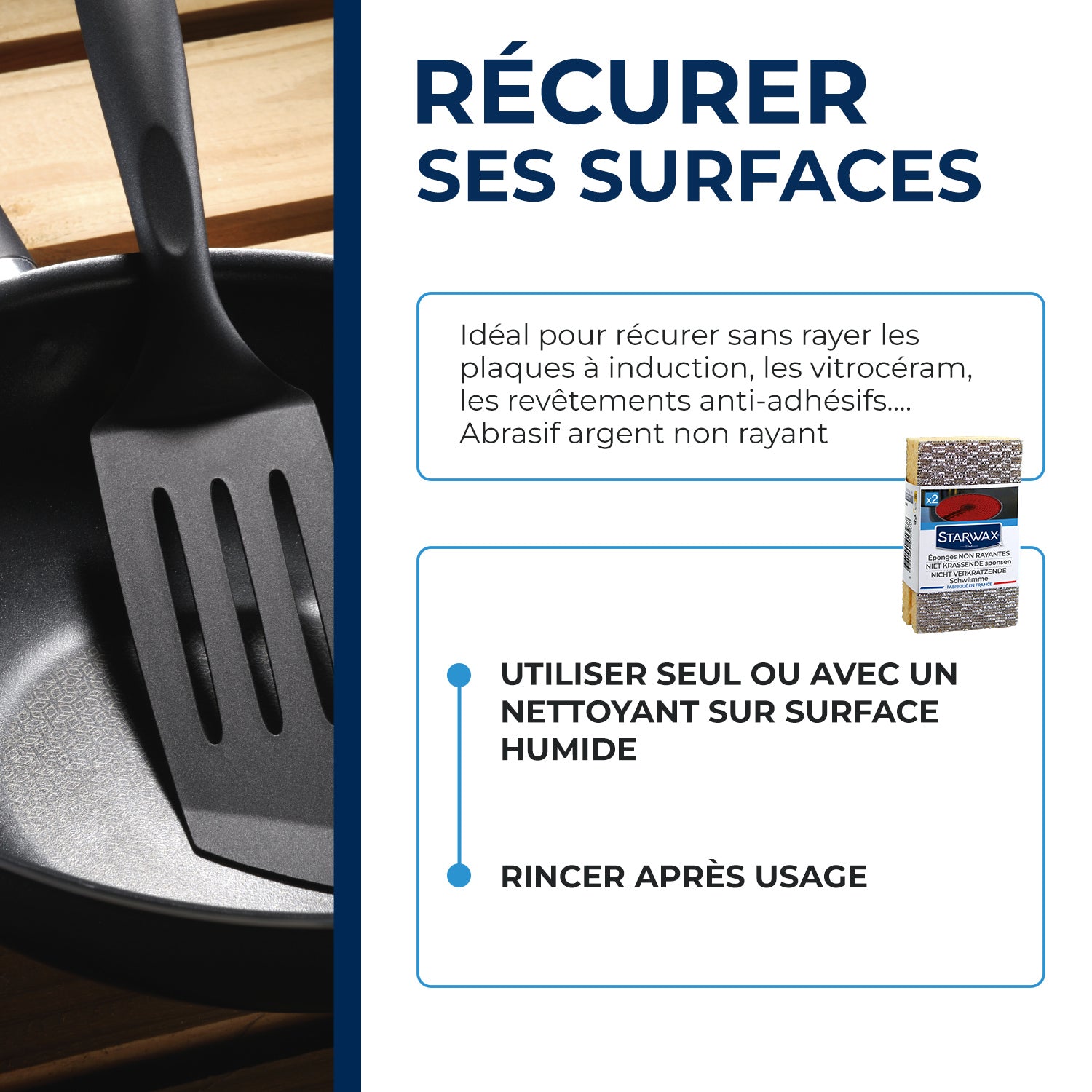 STARWAX - Eponges non rayantes X2