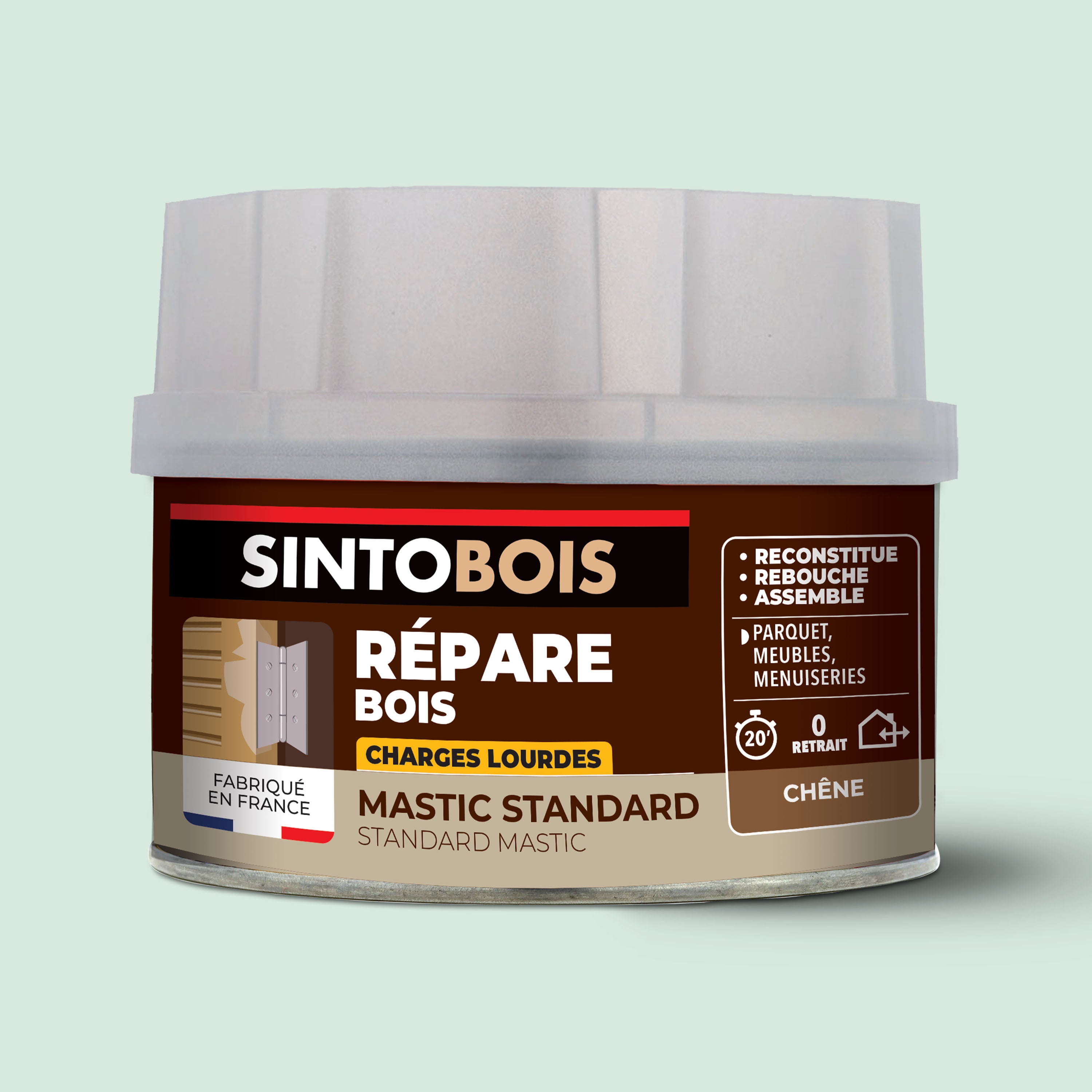 SINTO - Reconstitue bois charges lourdes 170ml Chêne