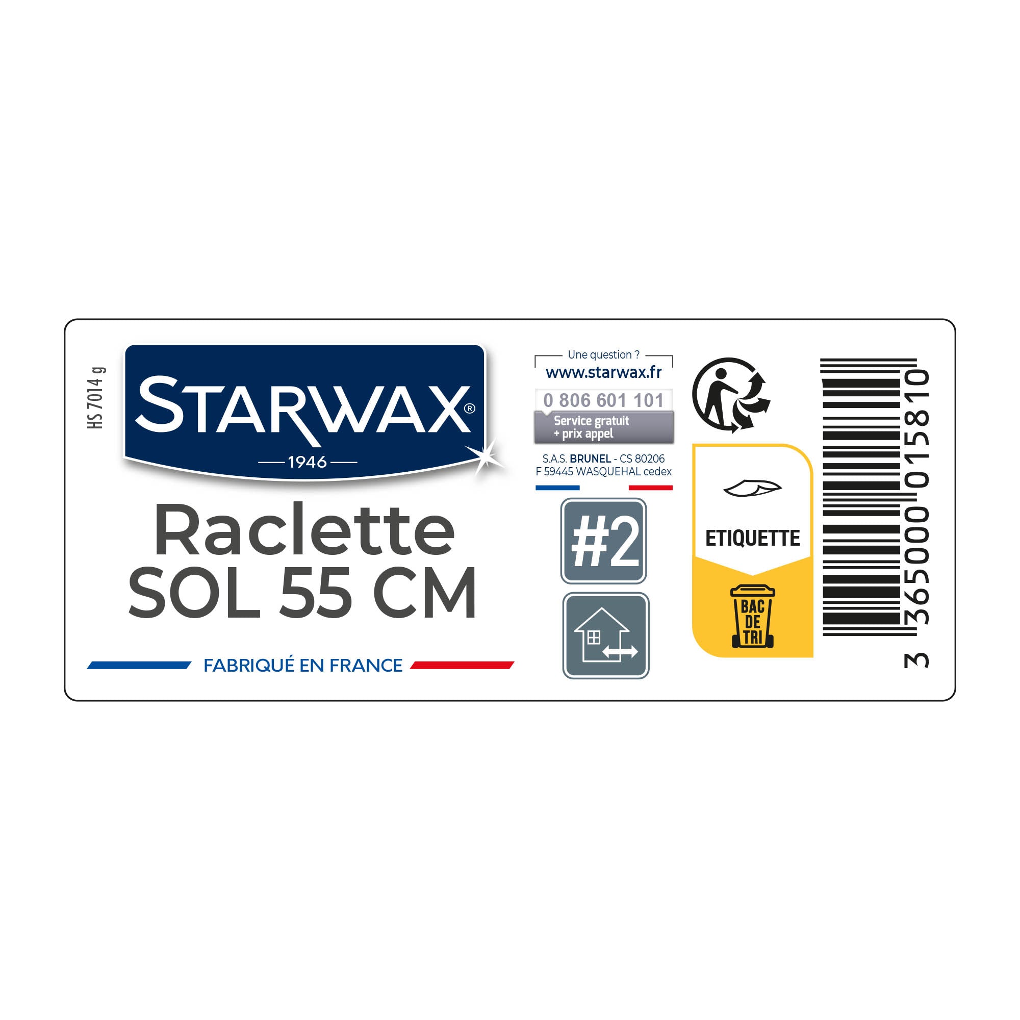 STARWAX - Raclette 55cm pour sols X1