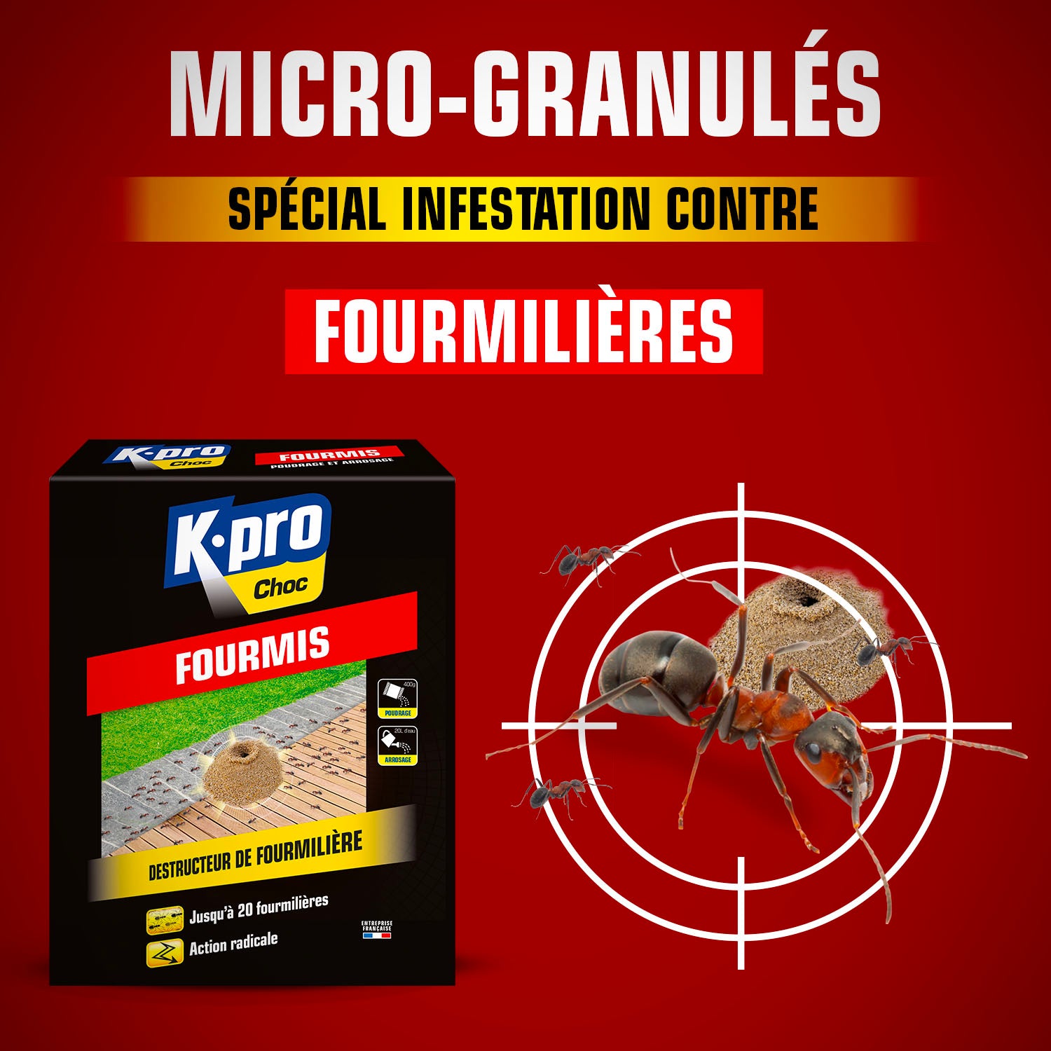 K.PRO - Destructeur de fourmilières
 400g