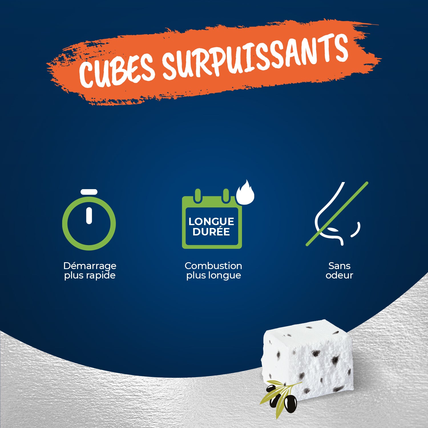 HARRIS - 40 cubes allume feu super puissant x40