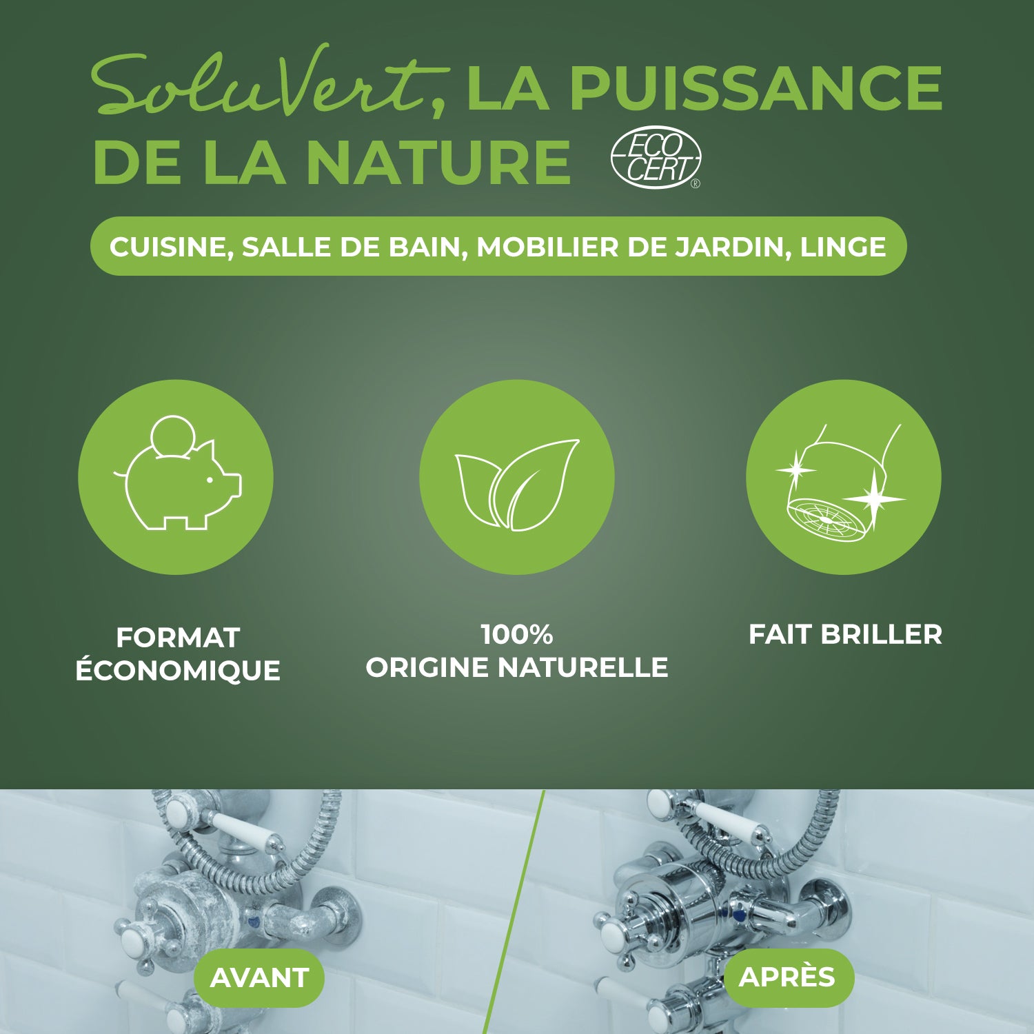 STARWAX SOLUVERT - Vinaigre 14° 1L