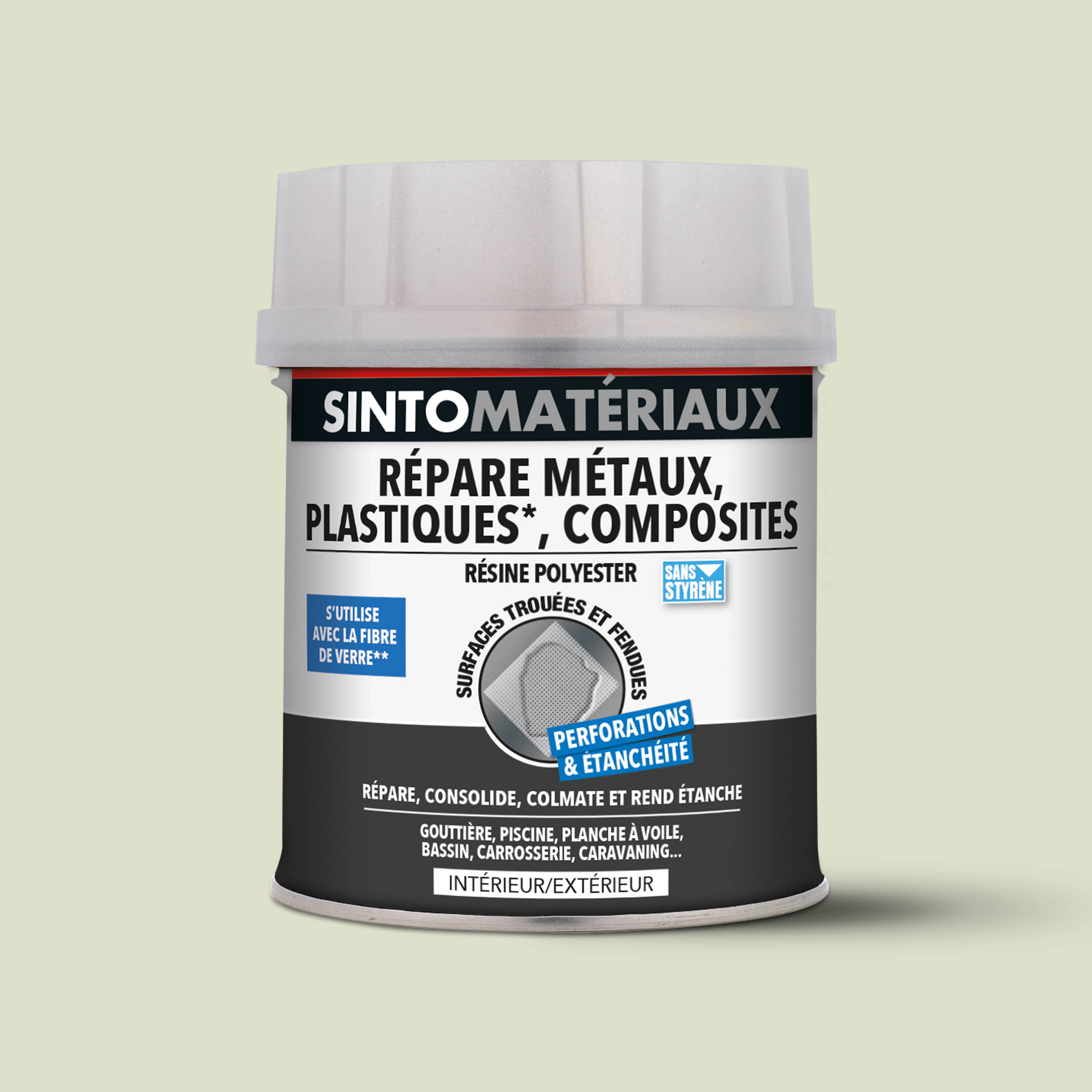SINTO - Répare métaux, plastiques, composites 1kg
