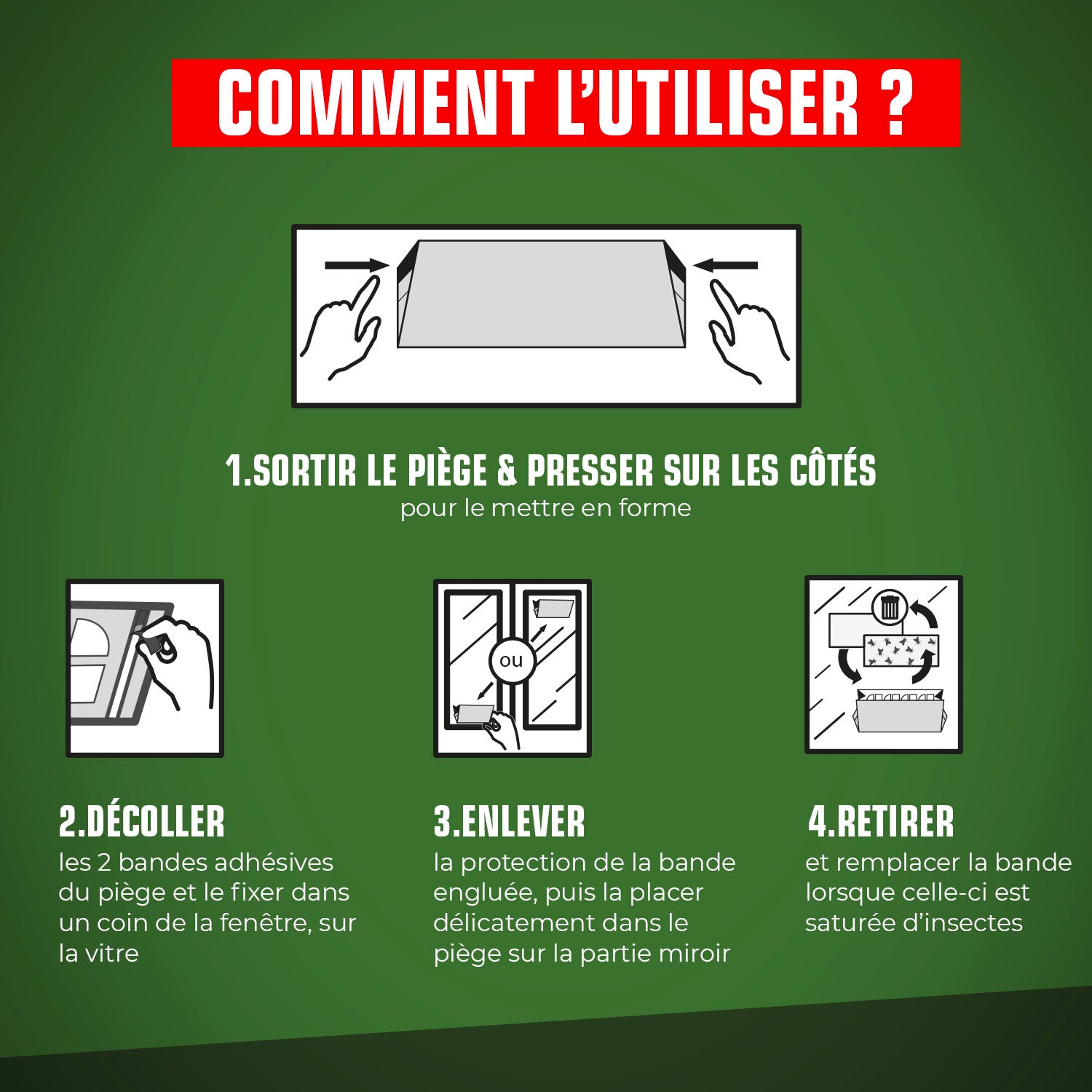 K.PRO - Pièges à mouches
 2 pièges + 6 recharges