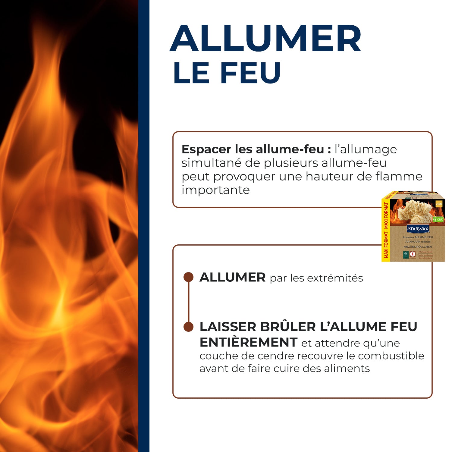 STARWAX - Rouleaux allume feu FSC® X50