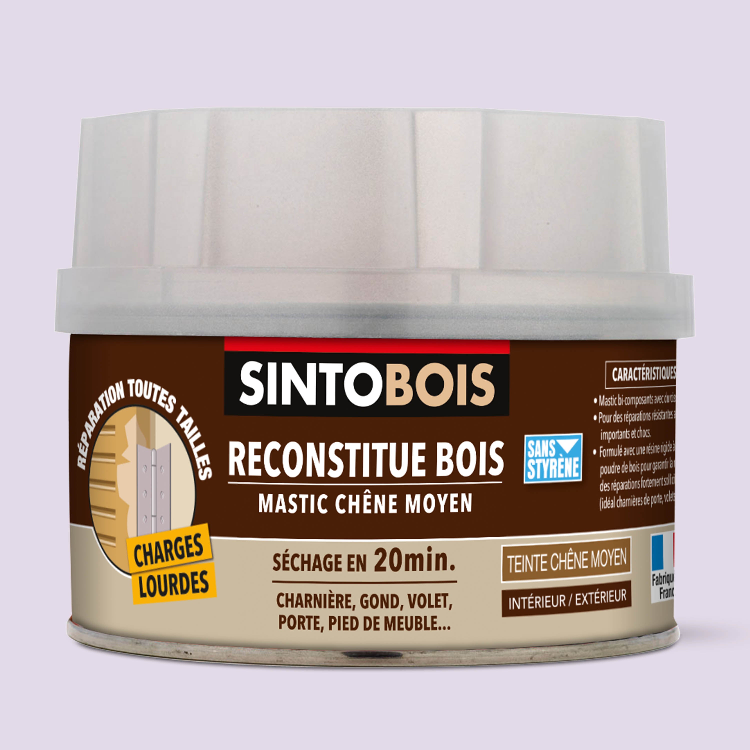 SINTO - Reconstitue bois charges lourdes 170ml Chêne