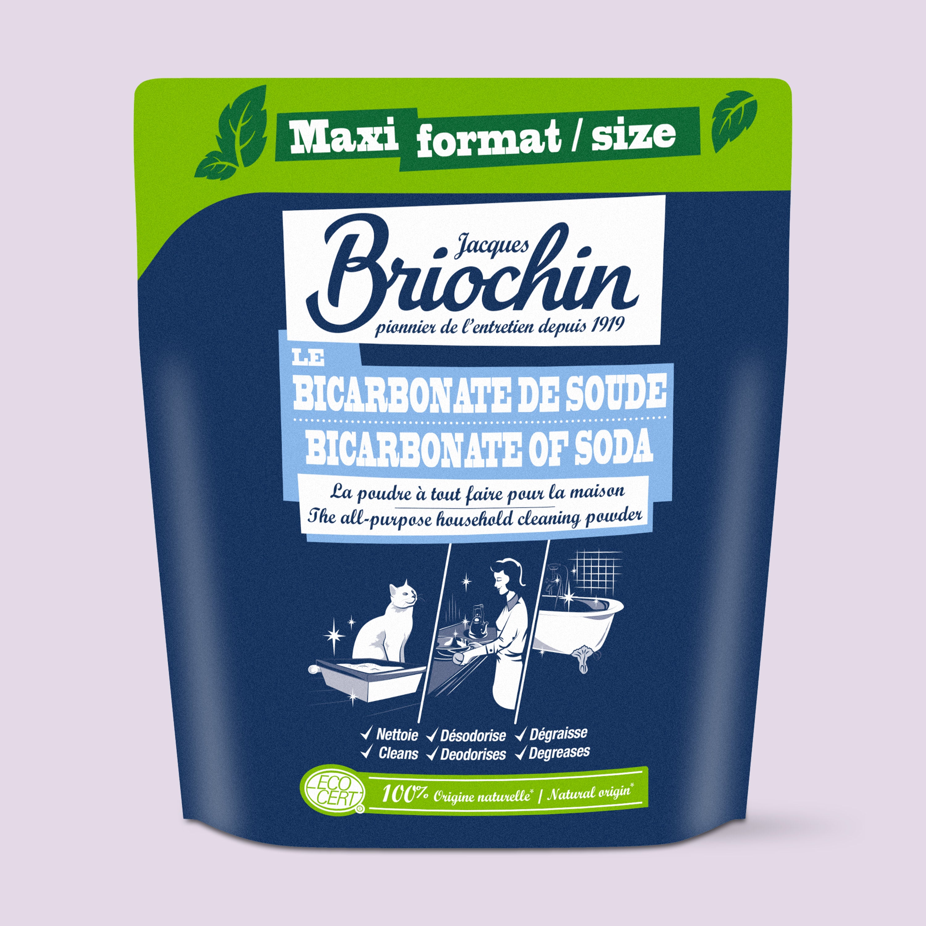 JACQUES BRIOCHIN - Le Bicarbonate de soude grand format - 900g 900g