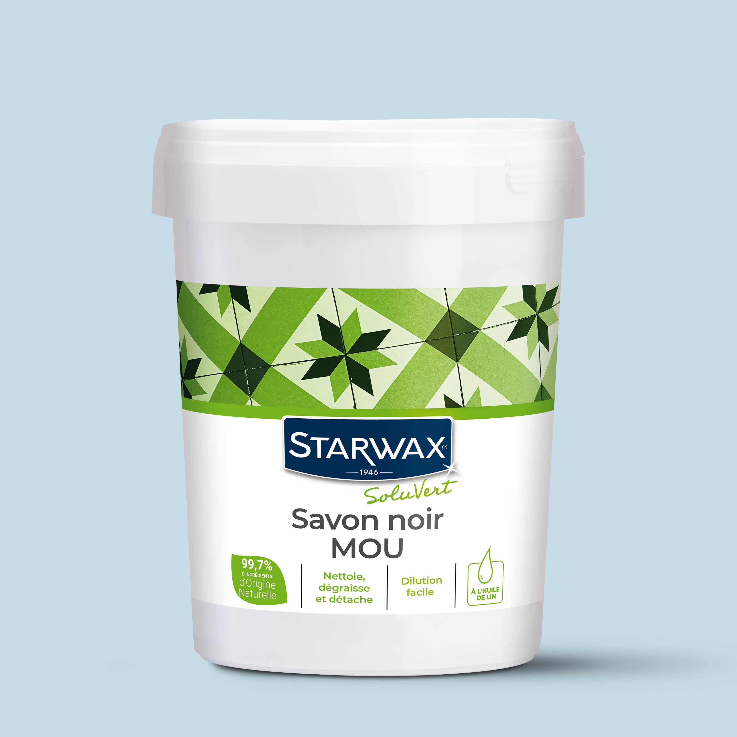 STARWAX - Savon noir mou à l'huile de lin 1kg