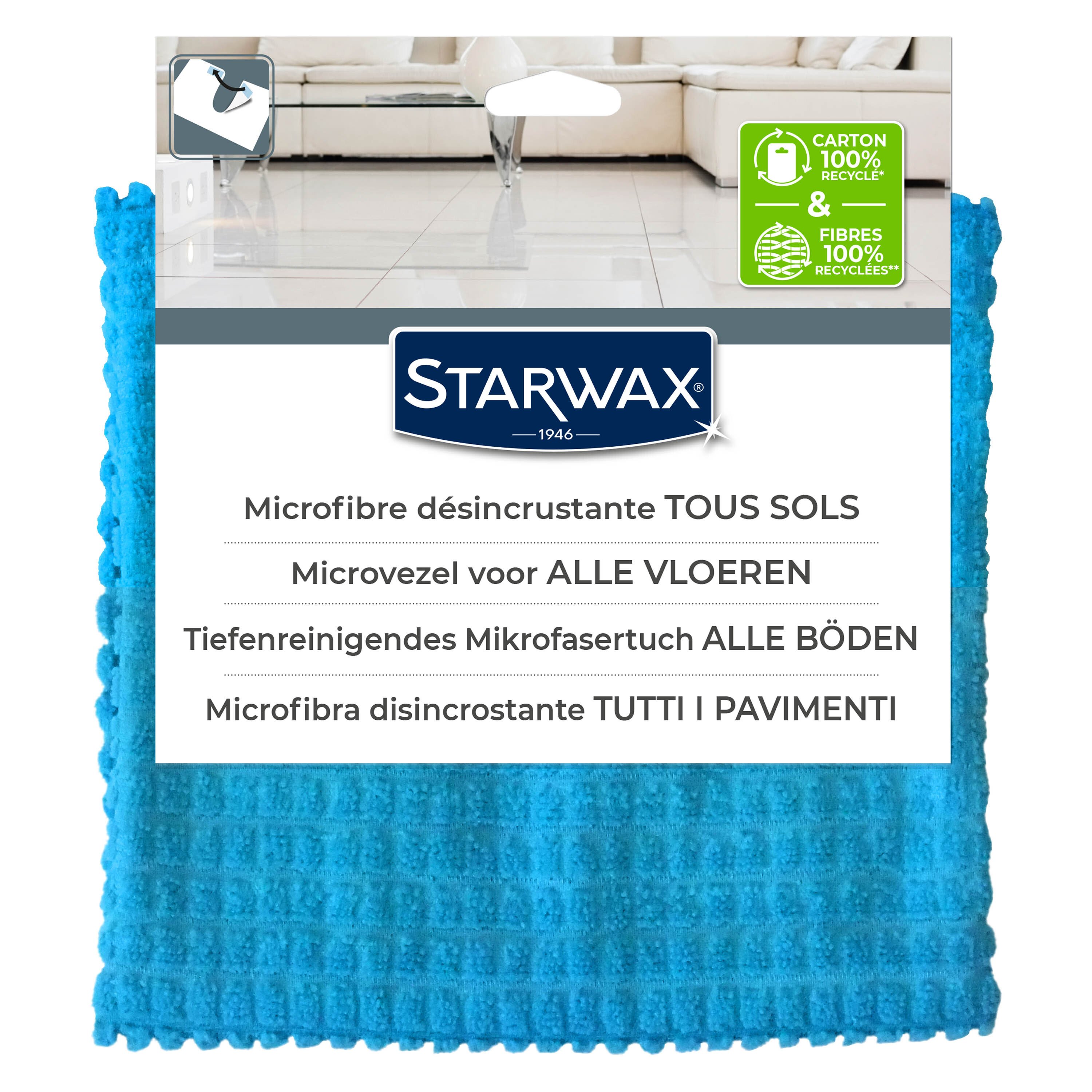 Serpillière microfibre désincrustante - Starwax