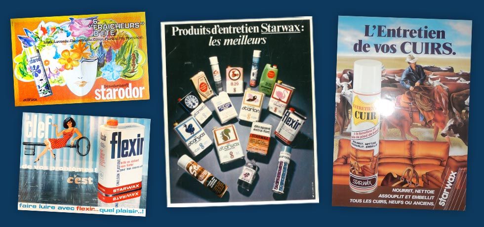 Historique : affiches publicitaires Starwax